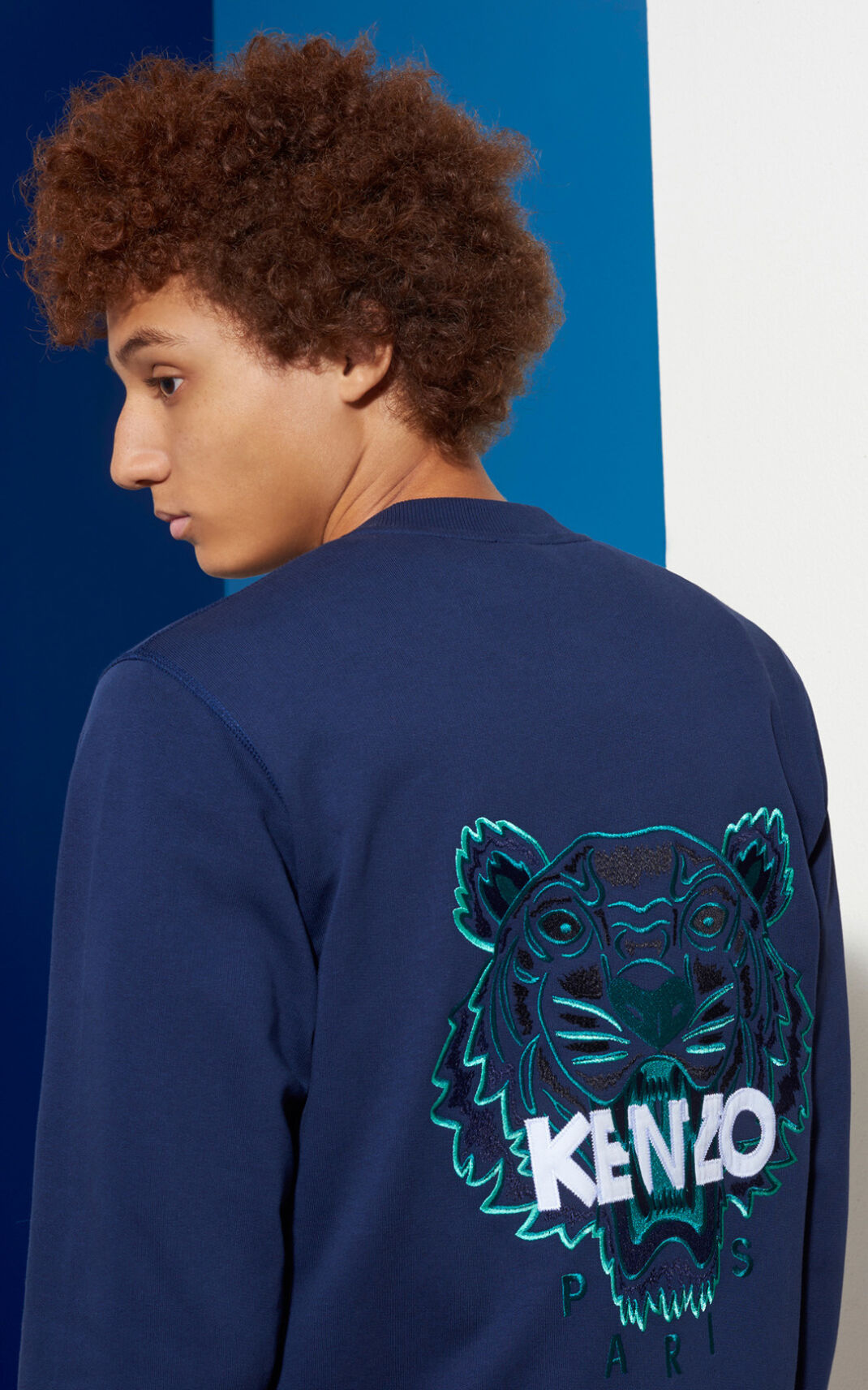 Chaqueta Kenzo Tiger Bomber Hombre Azules Oscuro - SKU.4410448